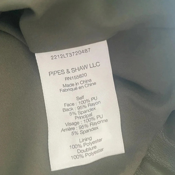 - Veronica Beard Ameeta Dress in Stone Army- faux leather size 14 - Picture 9 of 16